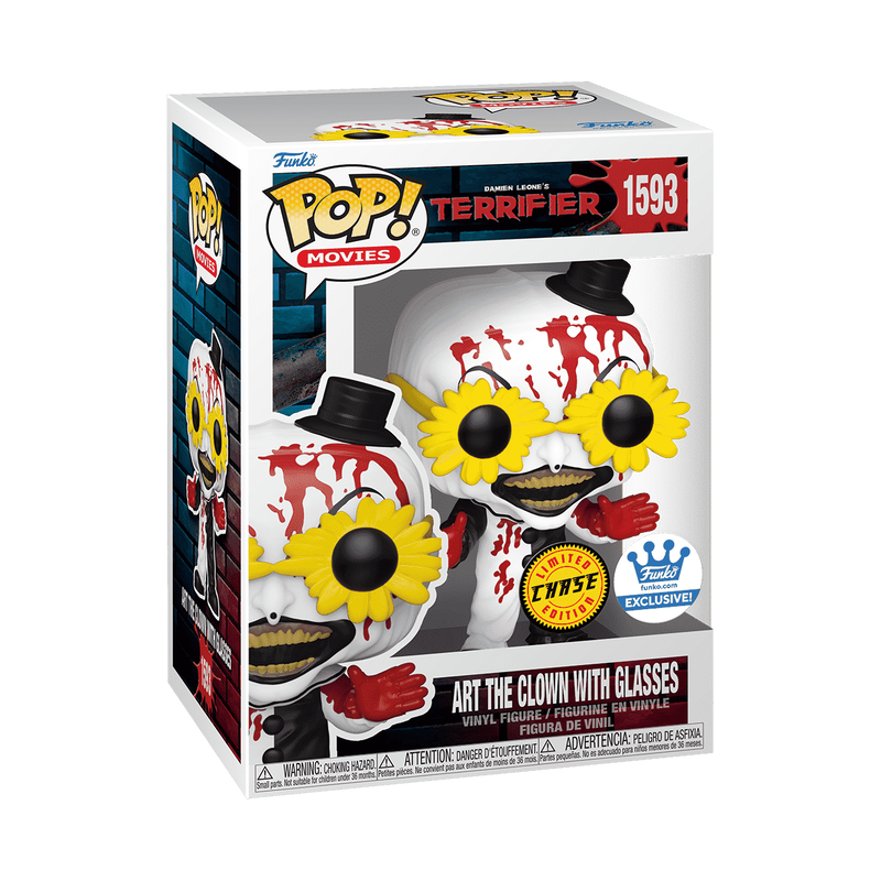 Funko Pop! Movies: Terrifier Art the Clown w/ Glasses [Chase] #1593