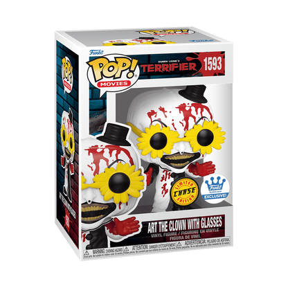 Funko Pop! Movies: Terrifier Art the Clown w/ Glasses [Chase] Vinyl Figure #1593