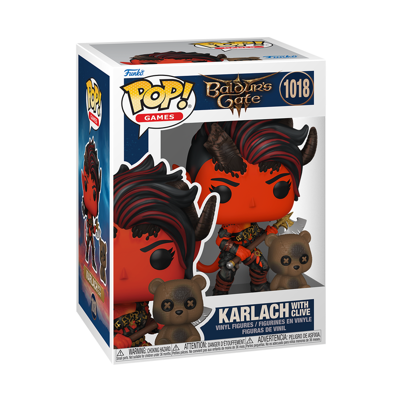 Funko Pop! Games: Baldur's Gate Karlach with Clive Vinyl Figure #1018